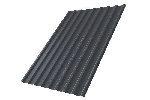 Профнастил С20R 0.45 PE RAL 7024 мокрый асфальт