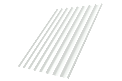 Профнастил С20R 0.45 PE RAL 9003 сигнальный белый