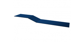 Планка крепежная фальц GL 0,5 Satin с пленкой RAL 5005 сигнальный синий