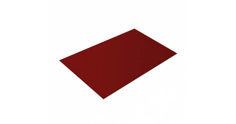 Плоский лист 0,5 Atlas с пленкой RAL 3011 коричнево-красный
