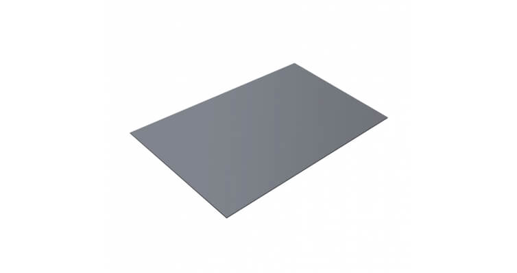 Плоский лист 0,7 PE с пленкой RAL 9006 бело-алюминиевый