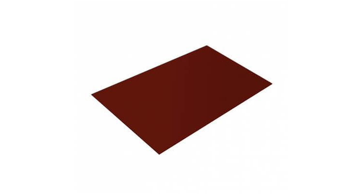 Плоский лист 0,4 PE с пленкой RAL 3009 оксидно-красный