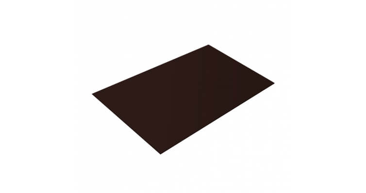 Плоский лист 0,45 PE-Double RAL 8017 шоколад