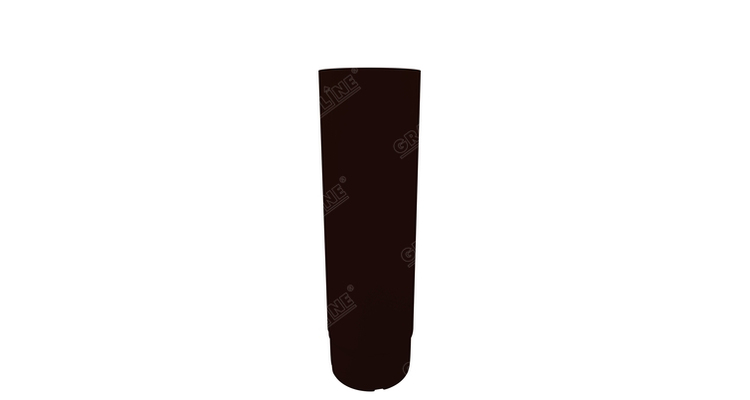 Труба круглая соединит,100 мм 1 м RR 32 тёмно-коричневая