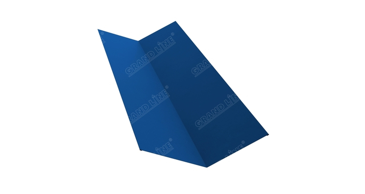 Планка ендовы верхней 145х145 0,45 PE с пленкой RAL 5005 сигнальный синий (2м)