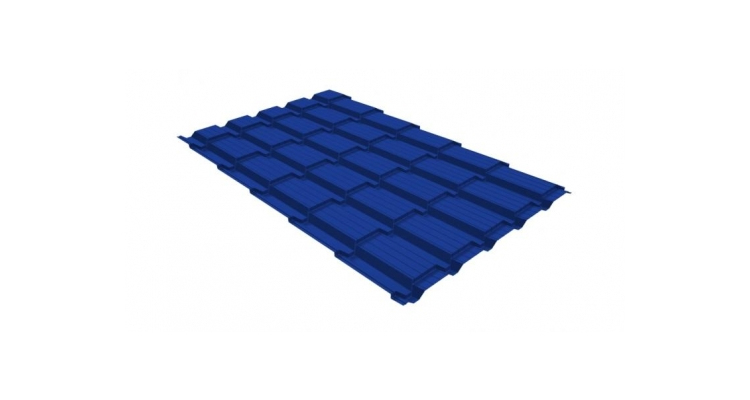 Профиль волновой квадро профи Grand Line толщиной 0,45 Drap RAL 5002 ультрамариново-синий