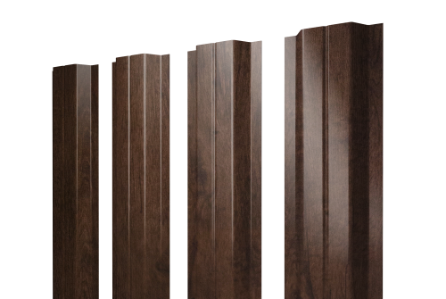 Штакетник П-образный A с прямым резом 0,45 Print-Double Elite Antique Wood