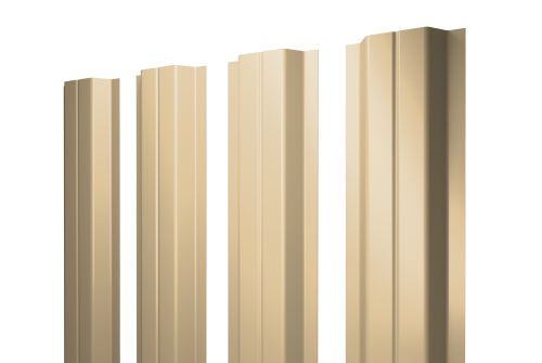 Штакетник П-образный А с прямым резом 0,4 PE RAL 1014 слоновая кость