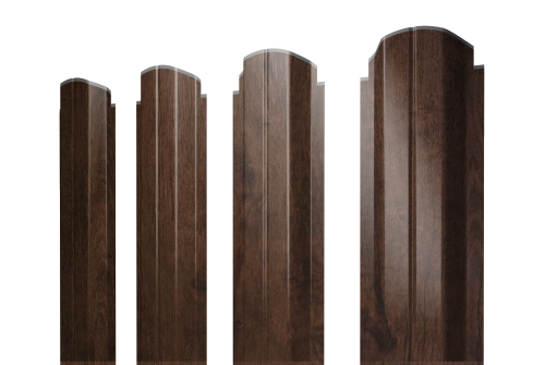 Штакетник П-образный А фигурный 0,45 Print-Double Elite Antique Wood