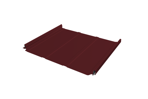 Кликфальц Pro Line Grand Line 0,5 Satin с пленкой на замках RAL 3005 красное вино