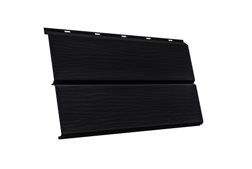 ЭкоБрус 3D 0,345 GL 0,45 Drap с пленкой RAL 9005 черный