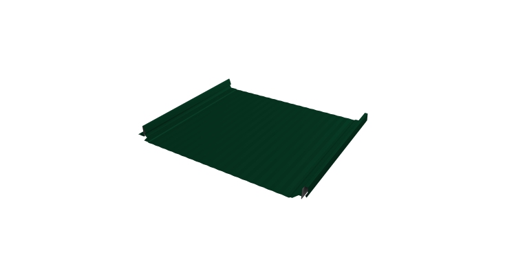 Кликфальц Pro Gofr Grand Line 0,5 Satin Matt с пленкой на замках RAL 6005 зеленый мох