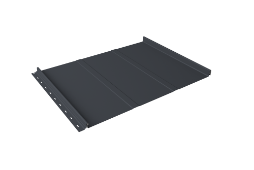 Кликфальц Line Grand Line 0.45 Drap TX с пленкой на замках RAL 7024 мокрый асфальт