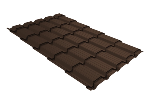 Профиль волновой Верховье квадро профи Grand Line 0,45 Drap RAL 8017 шоколад