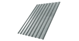 Профнастил С20А толщина листа 0.5 мм покрытие Zn оцинкованный