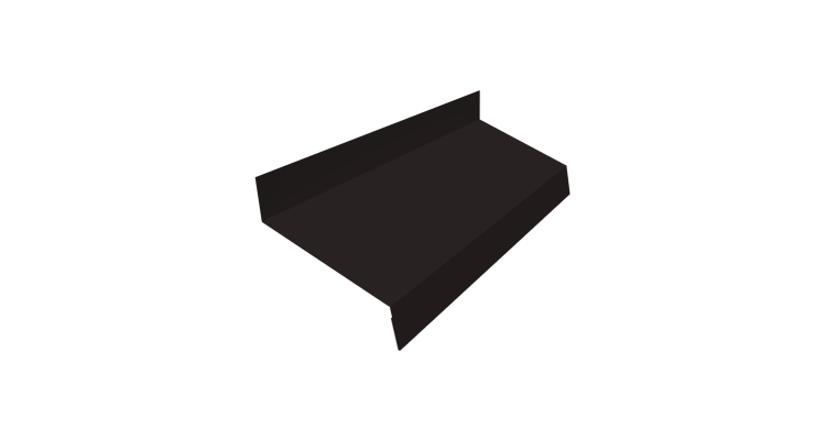 Отлив простой 50 0,45 Drap TR RAL 9005 черный (2м)