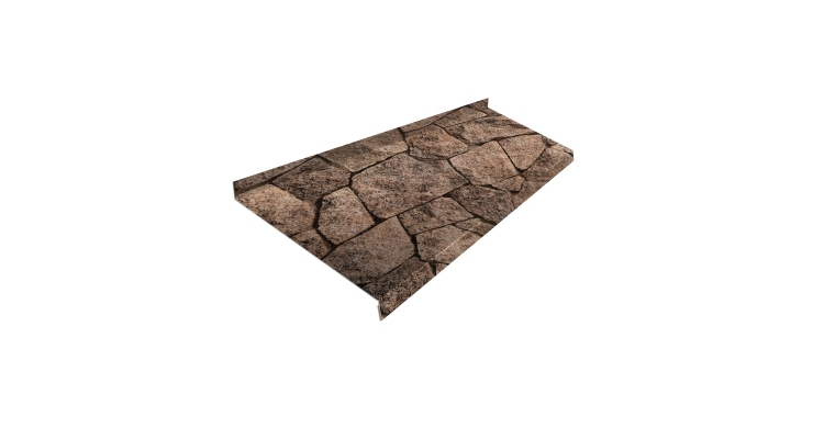 Отлив простой 250 0,45 Print Elite King Stone TwinColor (3м)