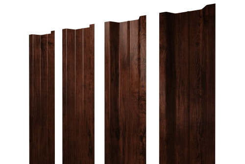 Штакетник П-образный В с прямым резом 0,45 Print Elite Cherry Wood TwinColor