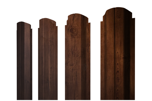 Штакетник П-образный А фигурный 0,45 Print-Double Premium Cherry Wood Fresh