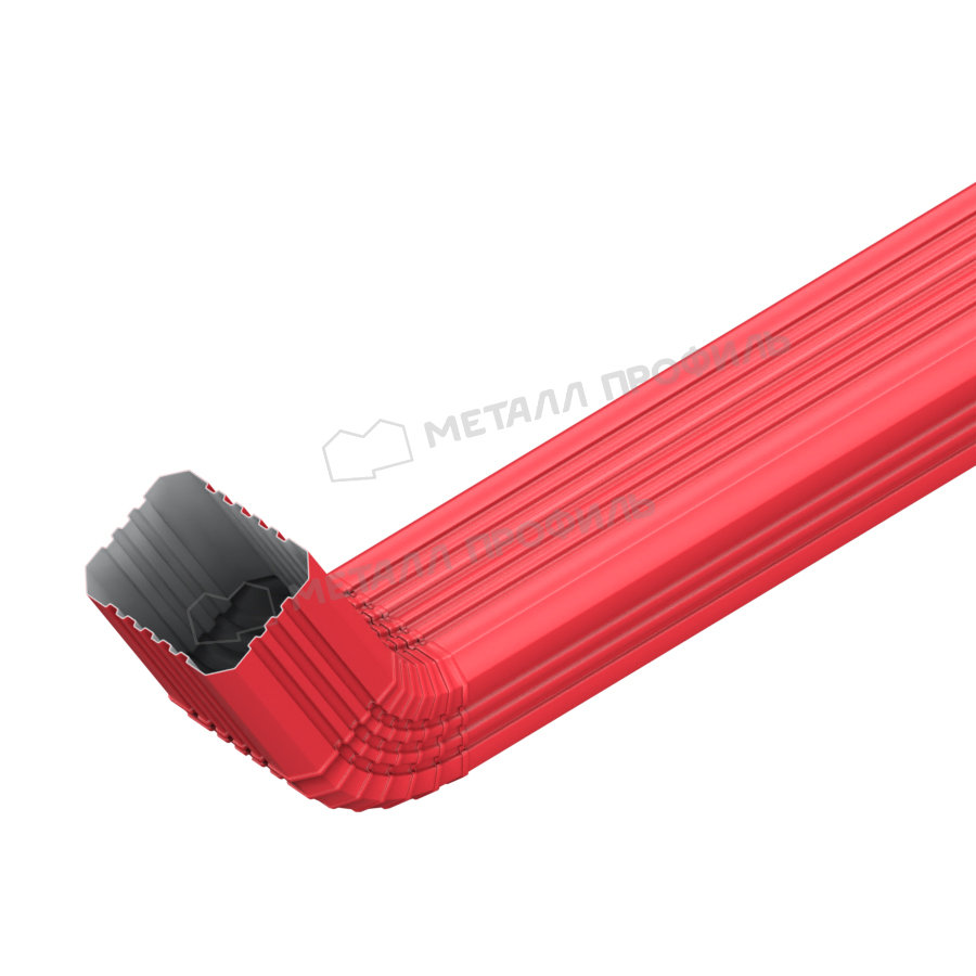 Труба водосточная с коленом Металл Профиль БЮДЖЕТ 76х102х3000 RAL 3011