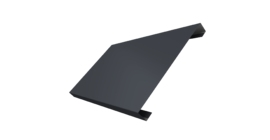 Ламель лицевая 200 забора жалюзи Texas 0.5 Satin Matt TX RAL 7024 мокрый асфальт