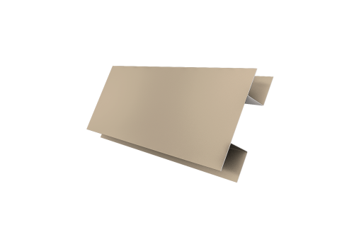 Планка H-образная Экобрус 0,45 PE с пленкой RAL 1015 светлая слоновая кость (3м)