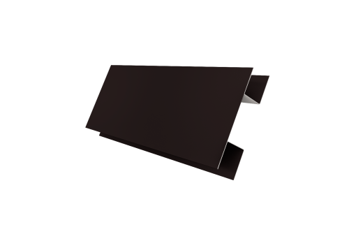 Планка H-образная Экобрус 0,5 Drap TX RAL 9005 черный (2м)