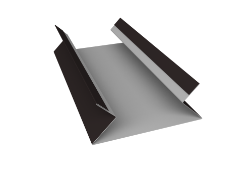 Планка угла внутреннего составная верхняя 0,5 Satin Matt RAL 9005 черный (2м)