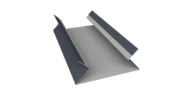 Планка угла внутреннего составная верхняя 0,5 Drap RAL 7024 мокрый асфальт (3м)