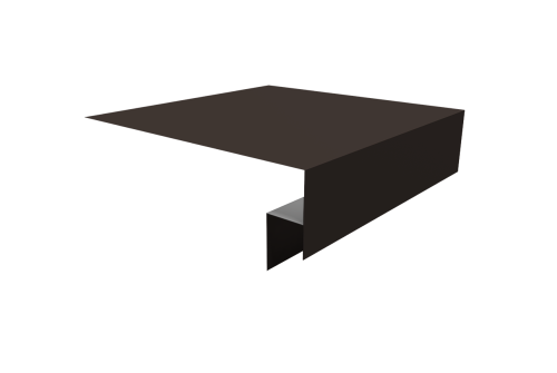 Планка околооконная сложная Экобрус Grand Line 200х50х25 0,5 Satin с пленкой RR 32 темно-коричневый (3м)