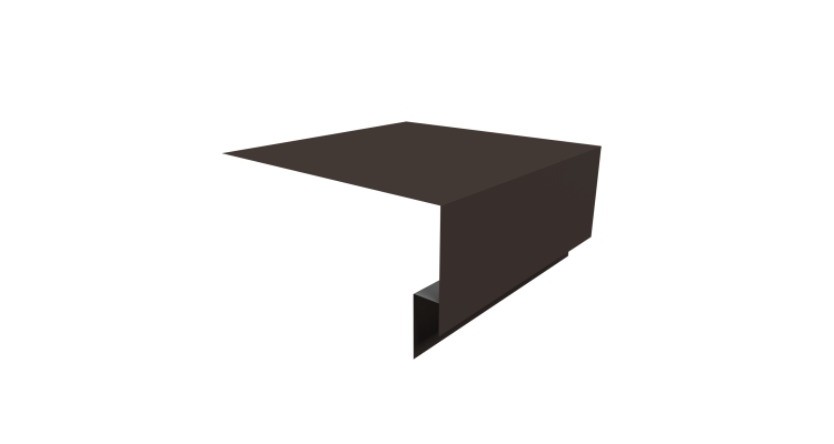 Планка околооконная сложная Экобрус Grand Line 250х75х25 0,5 Drap RR 32 темно-коричневый (2м)