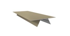 Планка стыковочная составная верхняя 0,45 PE с пленкой RAL 1014 слоновая кость (2м)