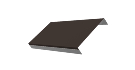 Ламель обратная 200 забора жалюзи Texas 0.45 Drap ST с пленкой RR 32 темно-коричневый