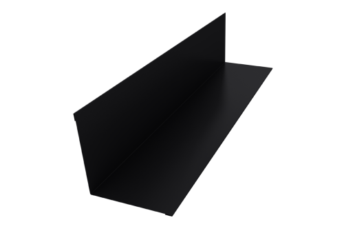 Угол внутренний 110х110 0,5 Drap TX RAL 9005 черный (3м)