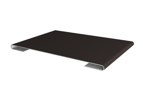 Планка стыковочная 0,45 PE с пленкой RR 32 темно-коричневый (3м)