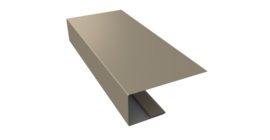 J-Профиль 18мм 0,5 Satin с пленкой RAL 1015 светлая слоновая кость (2м)