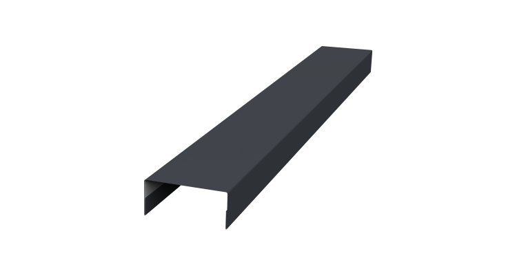 Крышка 30х15 жалюзи Texas 0,45 PE-Double RAL 7024 мокрый асфальт (2м)