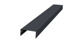 Крышка 30х15 жалюзи Texas 0,5 Velur X RAL 7024 мокрый асфальт (2м)