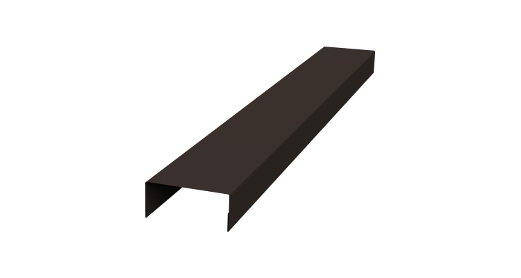 Крышка 45х20 жалюзи Texas 0,45 PE RR 32 темно-коричневый (2,5м)