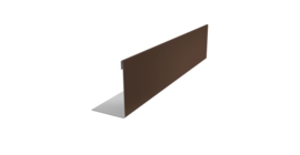 Нащельник 125 Texas 25х35 0,5 PurPro Matt 275 RAL 8017 шоколад (L2,0)