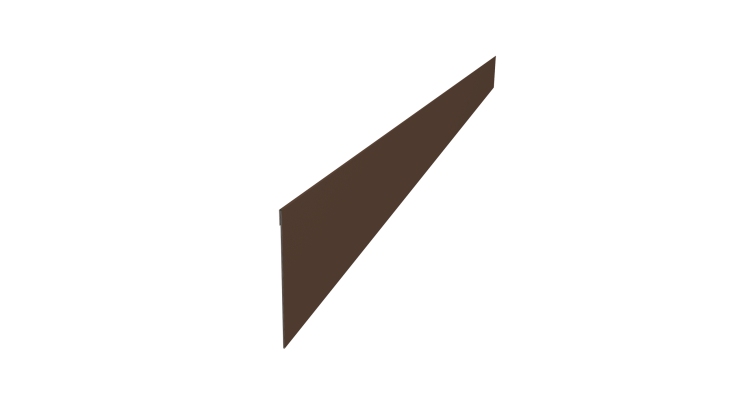 Ламель забора жалюзи Palermo 0,45 PE-Double RAL 8017 шоколад