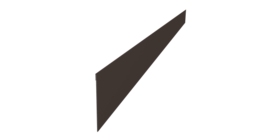 Ламель забора жалюзи Palermo стартовая/финишная для калиток и ворот 0,45 PE-Double RR 32 темно-коричневый