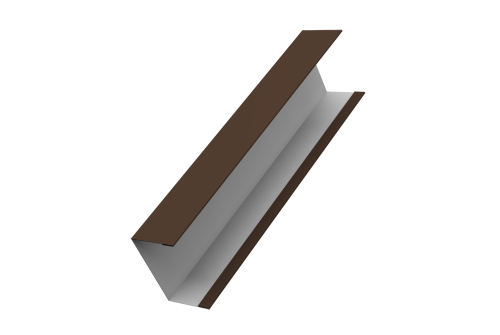 Крышка жалюзи Milan, Tokyo для калиток, ворот 0,5 Drap RAL 8017 шоколад (3м)