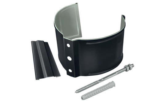 Кронштейн трубы на кирпич GL PE Matt 90 мм RAL 7024 мокрый асфальт