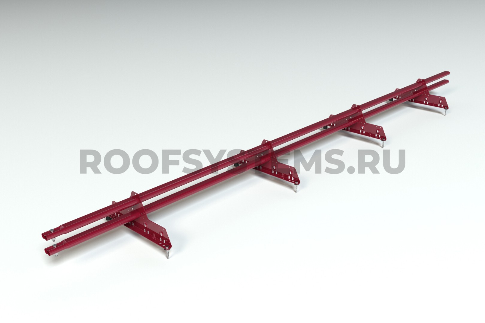 Снегозадержатель PRESTIGE ZN 45*25 овальный 3,0м NEXT RAL 3005 (красное вино)