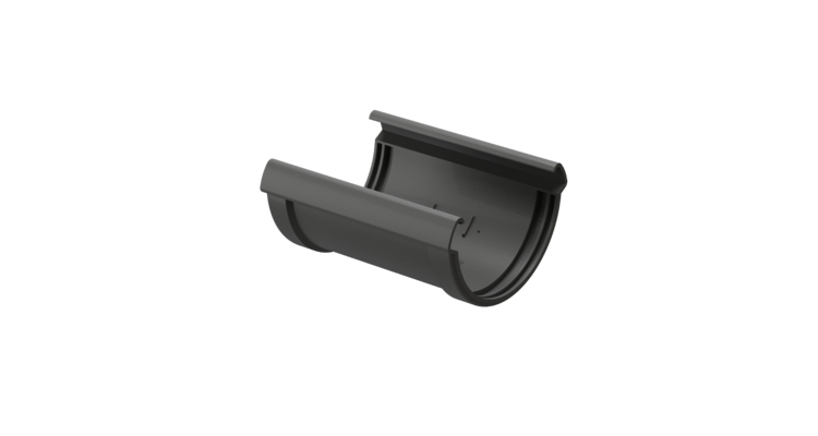 Соединитель желобов Lux, графит