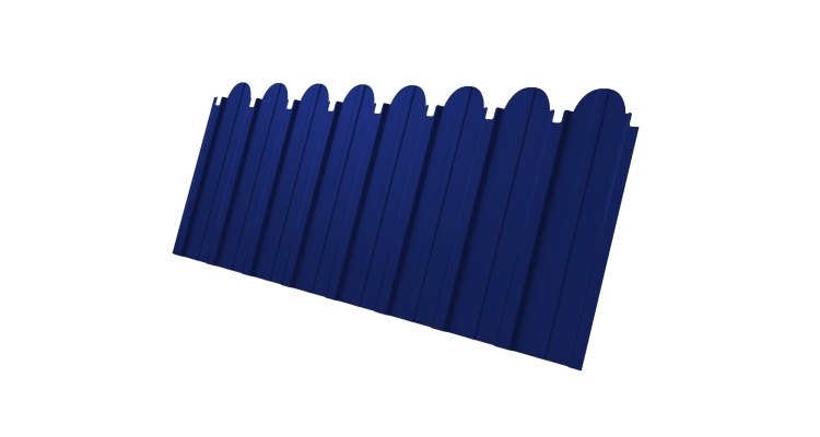 Профнастил С10A фигурный 0.45 PE RAL 5002 ультрамариново-синий
